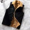 Gilet weste - isolierte damen-außenjacke mit kunstschafs-futter