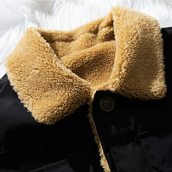 Gilet weste - isolierte damen-außenjacke mit kunstschafs-futter