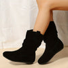 Gemütliche ankle boots - stylische faux suede slouchy boots für ladys