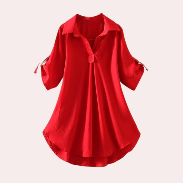Luftige bluse - schickes v-ausschnitt top für damen