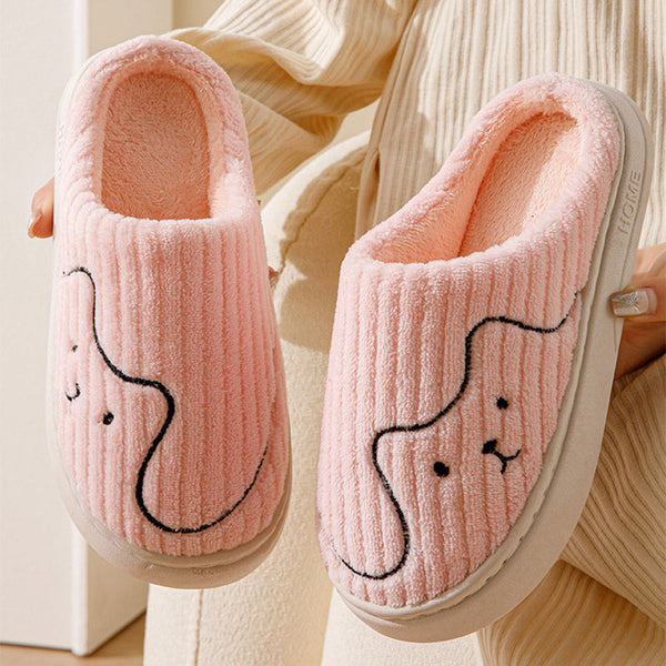 Warme Pantoffeln – Damen Hausschuhe mit süssem Tiermotiv und weichem Futter