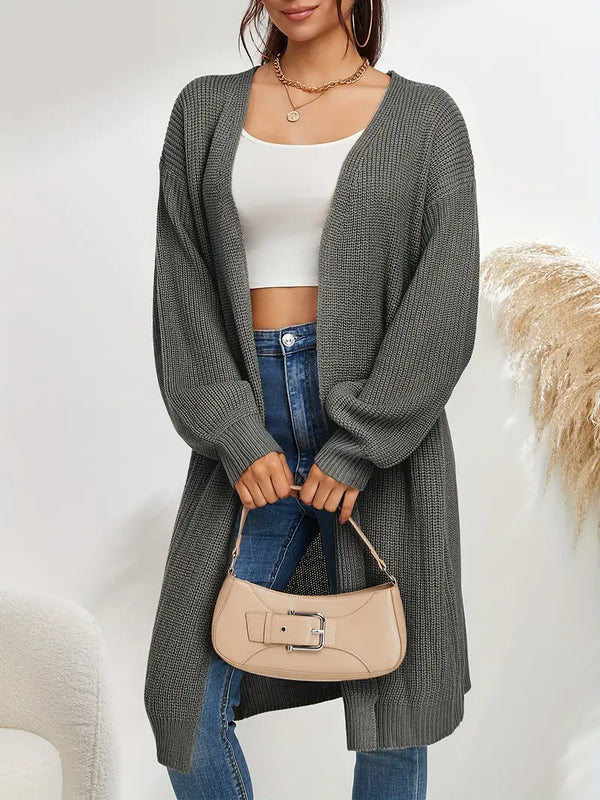 Strickjacke - stylische lange damenstrickmode