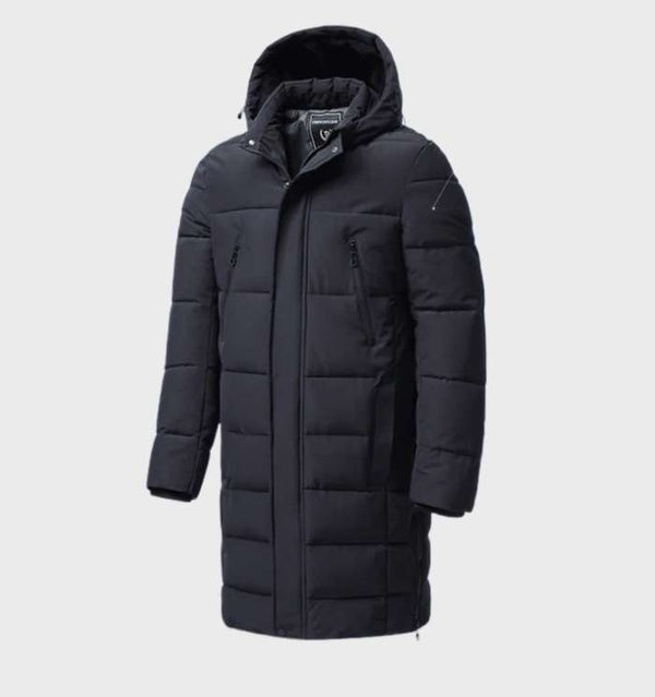 Windsichere und wasserdichte gefütterte parka mit kapuze für damen