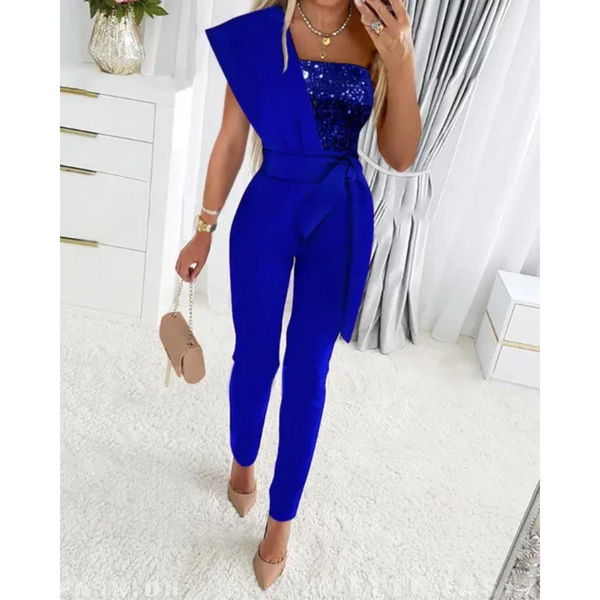 Jumpsuit mit pailletten - elegante damen abendmode