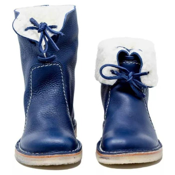 Dä damen winterboot – vintage stiefeletten mit kuscheligem innenfutter