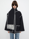 Eleganter mantel für Damen – Oversize Wintermantel mit Schickem Schalkragen