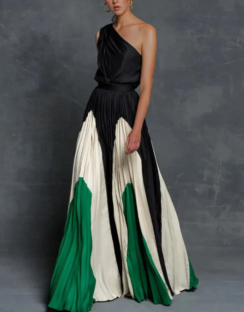 Delaide - maxikleid mit einem schulterträger für damen