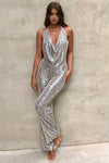 Pailletten jumpsuit - elegantes damenoutfit für partys