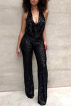 Pailletten jumpsuit - elegantes damenoutfit für partys