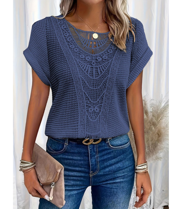 Damen häkel-top - filigranes design für lässige eleganz