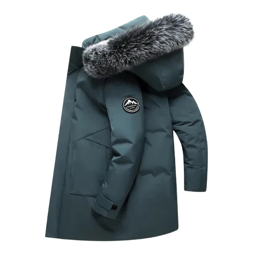 Winterparka - isolierte damenjacke mit kunstfellkapuze