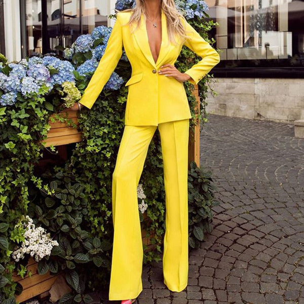 2-teiliges damen blazer-anzug – elegante büro kleidung mit taillierter passform und vielseitigem design für professionelle auftritte