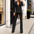 2-teiliges damen blazer-anzug – elegante büro kleidung mit taillierter passform und vielseitigem design für professionelle auftritte