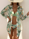 2-teiligi frauen bikini mit blümchenmuster – elegante badebekleidung für strand und pool