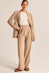 2-teiliger damen-anzugjacke und hose - stylische büro-kleidung