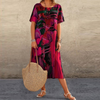 Maxikleider - stylisches sommerkleid mit kurzen ärmeln für damen