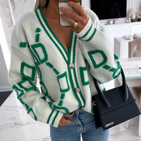 Strickjacke - elegante, oversized damenstrickmode
