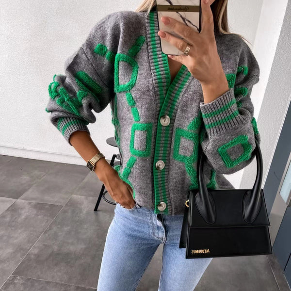 Strickjacke - elegante, oversized damenstrickmode