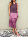 Maxikleid - elegantes ärmelloses damen sommerkleid