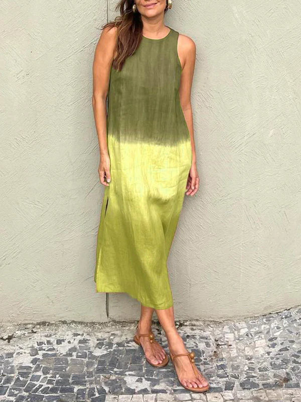 Maxikleid - elegantes ärmelloses damen sommerkleid