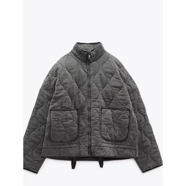 Gepolstert winterjacke - stylische aussenbekleidung für wärme und eleganz