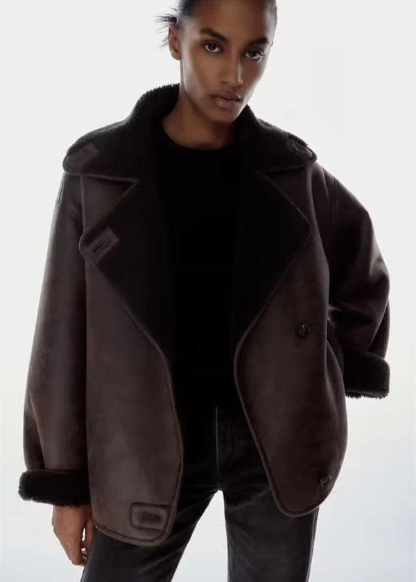 Damenjacke us Kunst – Stilvoll i Braun