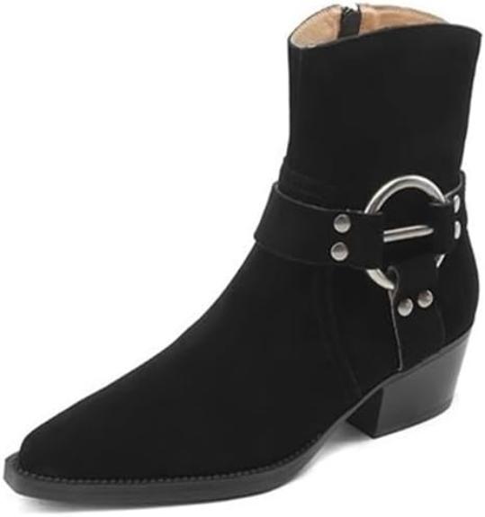 Stiefeletten für Damen – Spitzenschuh mit Schnallenverschluss