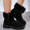Warme damen-stiefeletten - winterstiefel mit weicher futterung, reissverschluss und rutschfester sohle