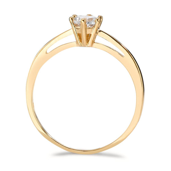 Solitaire Ring – Zeitloses Damen Verlobungsband mit Zirkonia