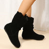 Gemütliche ankle boots - stylische faux suede slouchy boots für ladys