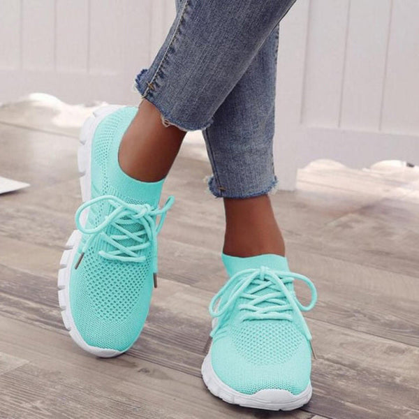 Damen-Sneakers – leichte atmungsaktive Schuhe mit flexibler Sohle