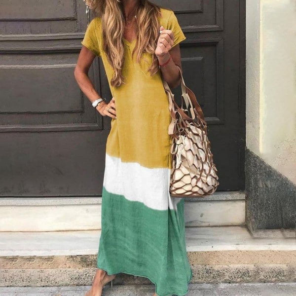 Lässiges maxikleid - elegante alltagsbekleidung für frauen