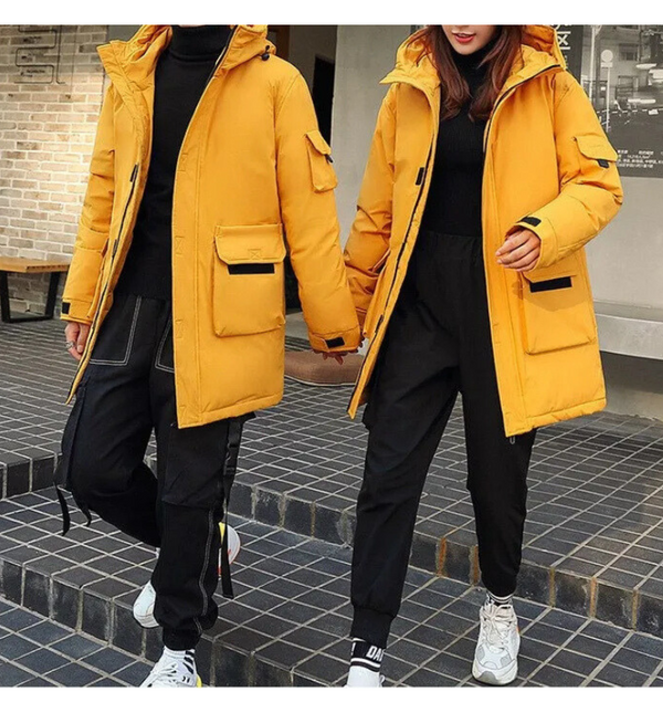 2-teiliges winterparka-set - isolierte jacke mit kapuze für damen