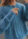 Gestrickter pullover - weicher damen-pullover