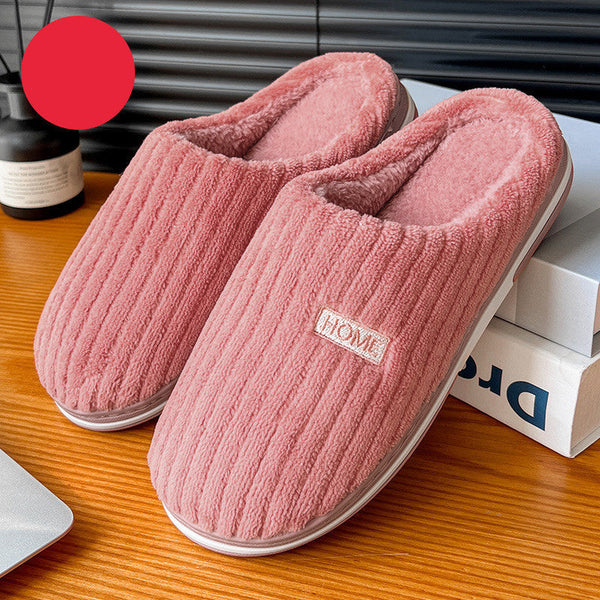 Warme Pantoffeln – Bequeme Rippstrick Damen Hausschuhe mit weicher Fütterung