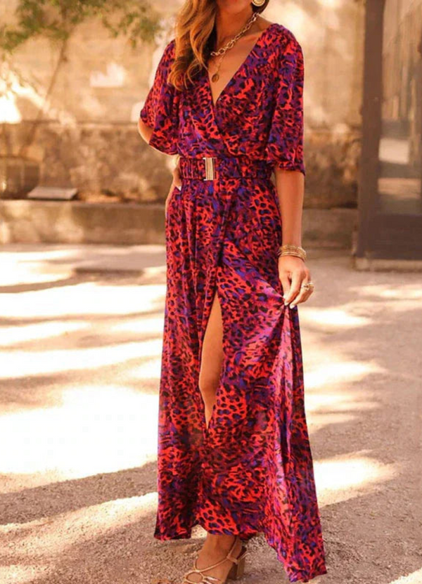 Maxikleid - elegantes abendkleid mit seitlichem schlitz