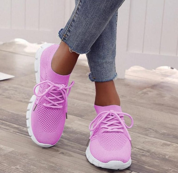 Damen-Sneakers – leichte atmungsaktive Schuhe mit flexibler Sohle
