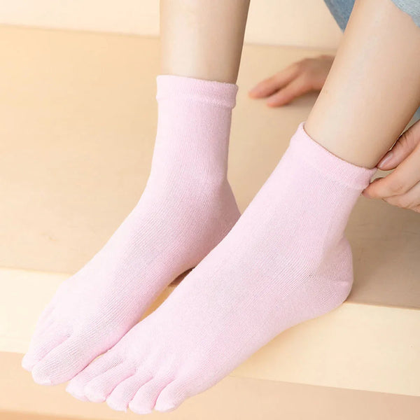 5-teilige zehensocken kollektion - einzigartige baumwoll-zehensocken für damen