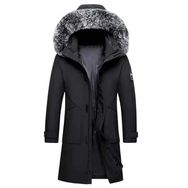 Winterparka - isolierte damenjacke mit kunstfellkapuze