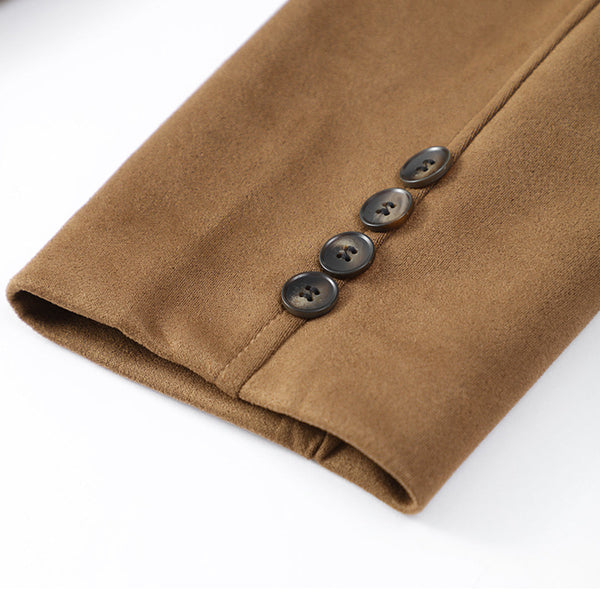Maßgeschneiderte langarmbluse für damen – elegante knopfdetails