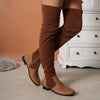 Overkneestiefel - trendige damenstiefel im look