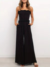 Strapless jumpsuit - stylischer schwarzer damen-overall