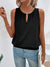 Ärmellose bluse - schicke damenbluse mit schlüssel-loch