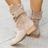 Stilvolle damen knöchelstiefel - faux suede schlauchstiefel für den winter