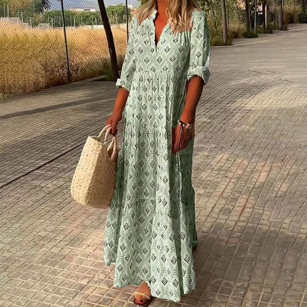 Maxikleid - elegantes damen boho-stil langes kleid