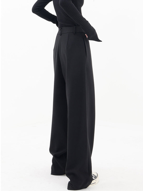 Asymmetrische weite hosen - stilvolle damen-hosen