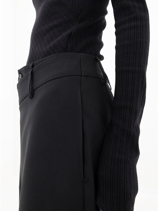 Asymmetrische weite hosen - stilvolle damen-hosen