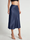 Satin midi-rock - eleganter damenrock