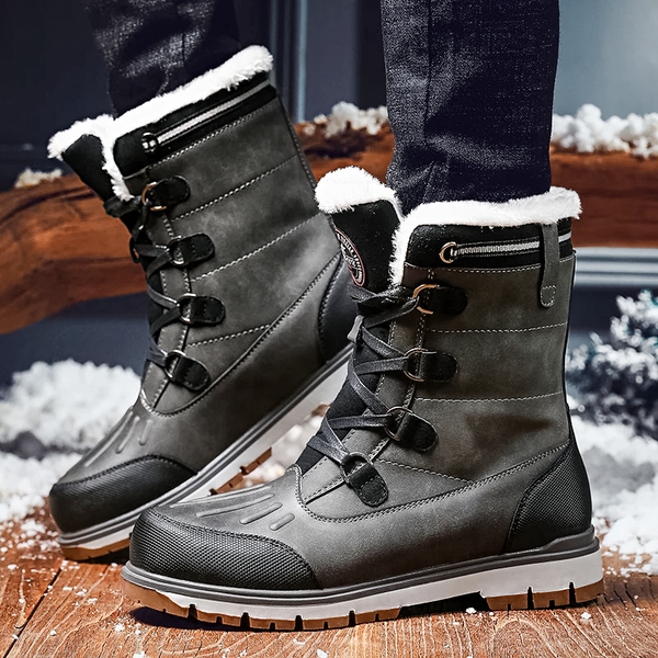 Wasserfeste und isolierte winterstiefel - robuste damen-outdoorschuhe
