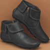 Stilvolle Ankelboots aus Kunst mit Reißverschluss